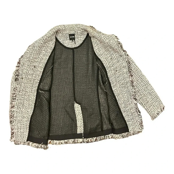 NIC+ZOE Up to Date Tweed Multicolor Collared Sweater Jacket Twee Neutral NWOT - Picture 4 of 9